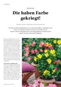 Presseartikel: Die haben Farbe gekriegt! (Schweizer Garten | Mai 2022)
